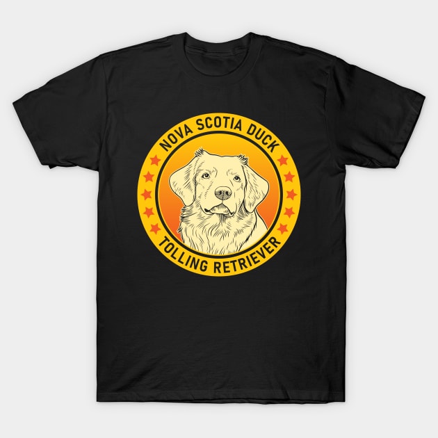 Nova Scotia Duck Tolling Retriever Dog Portrait T-Shirt by millersye